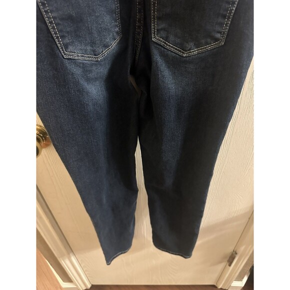 Kohl’s SO Girls Size 8 Dark Blue Denim Overalls Straight Leg Jeans with Pockets - Picture 8 of 8